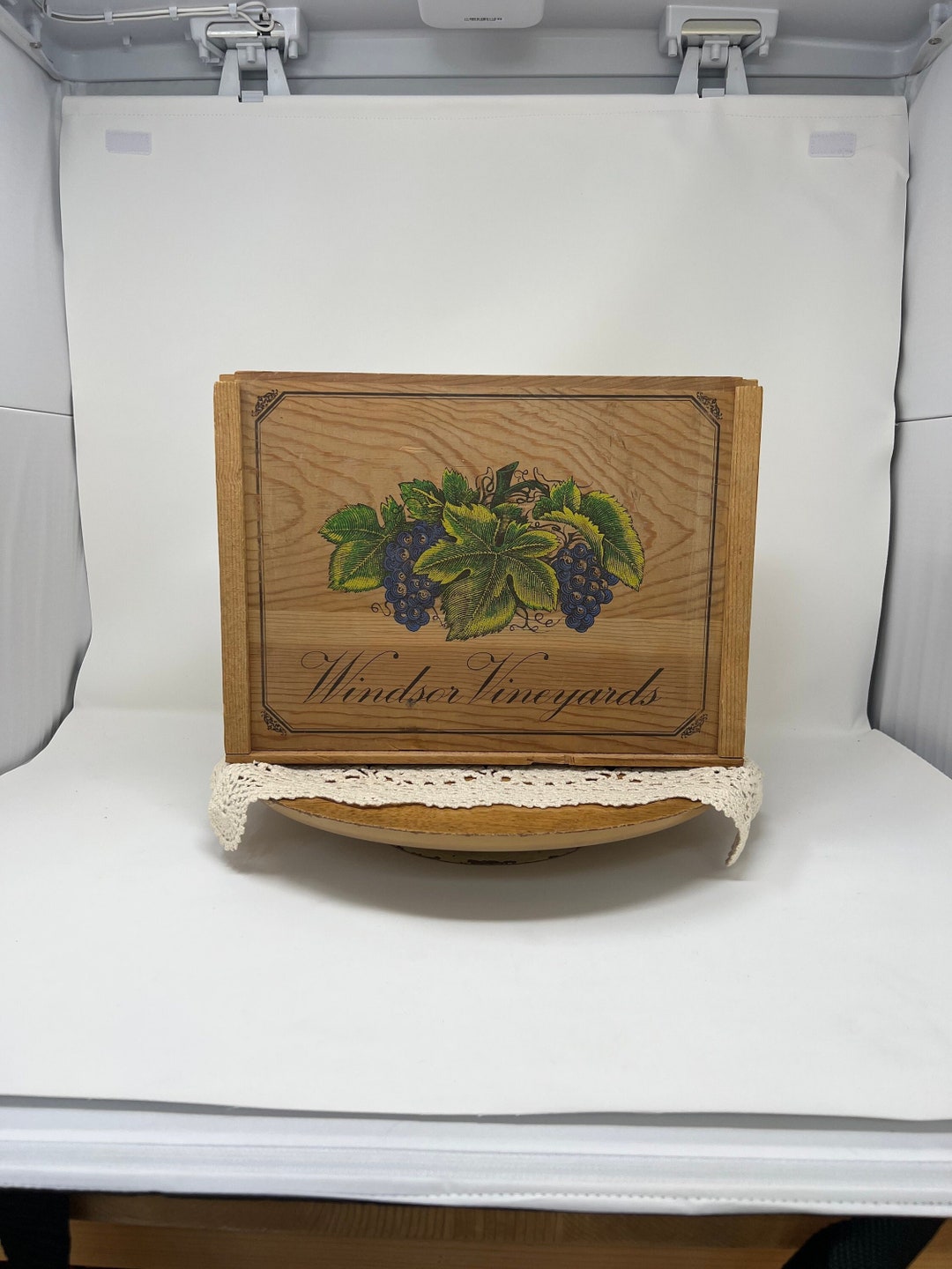 Wood Wine Box Art Box Vintage Wood Wine Box Storage Bar Etsy