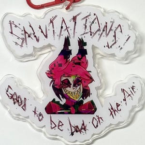 Radio Demon 3" Acrylic Keychain
