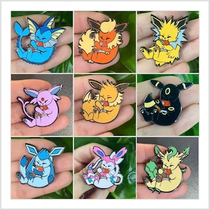 Chomp’n Eevees | 1.5” Hard Enamel Pins