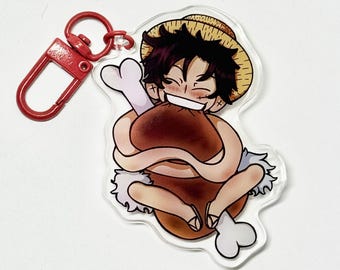 Llaveros acrílicos de doble cara de 2,5” de Straw Hat Crew
