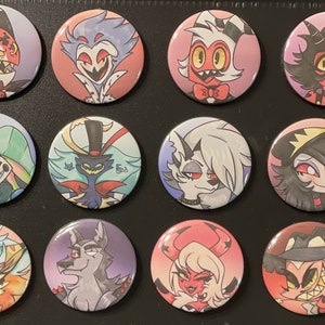 Assassin Demon Character Buttons 2.5&quot;