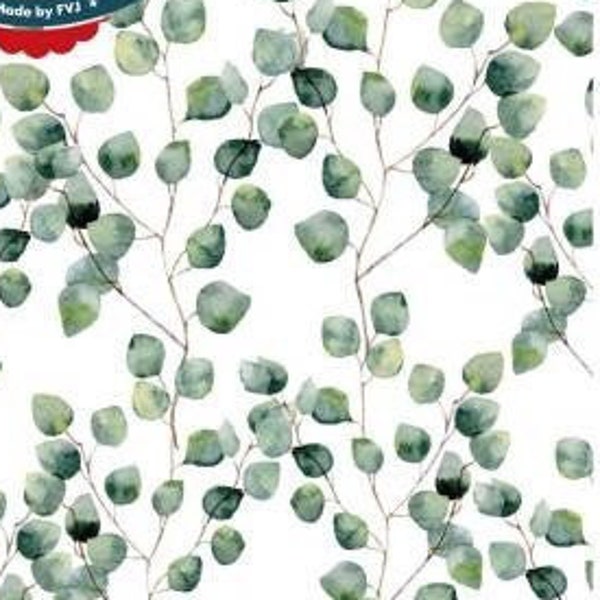 55cm Musselin Eukalyptuszweige - Fräulein von Julie