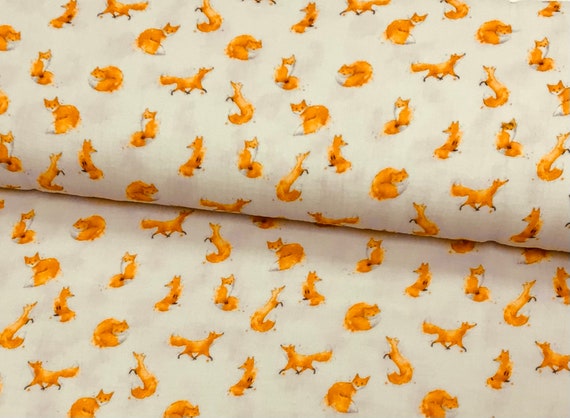 Muslin fox digital print