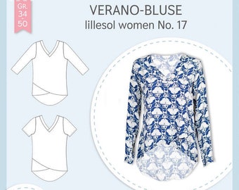 Papier-Schnittmuster Verano-Bluse - lillesol women No. 17