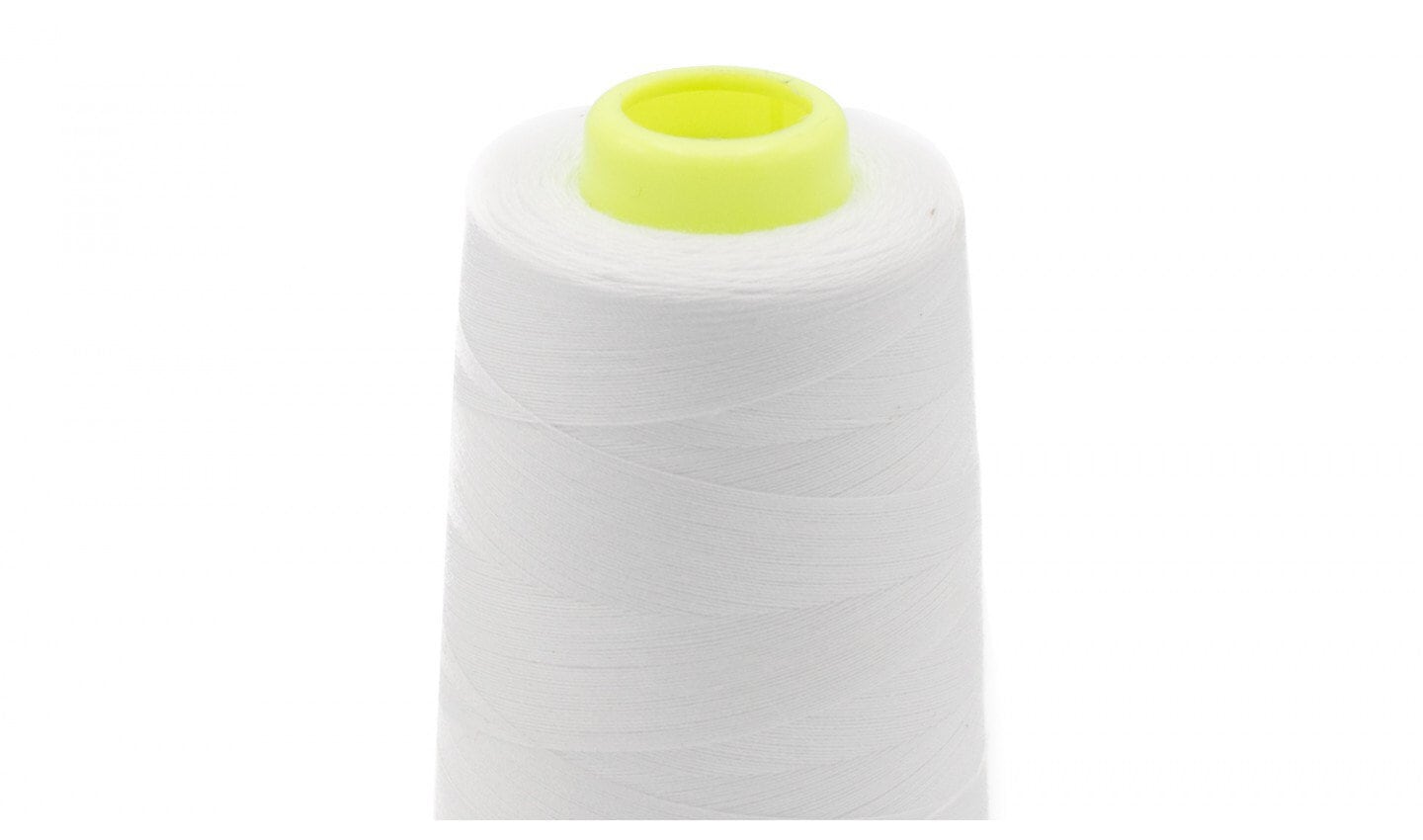 Overlock Sewing Thread White and Gray Tones 