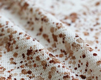 Waffle knit jersey speckles