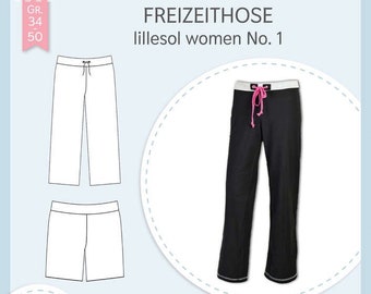 Papier-Schnittmuster Freizeithose - lillesol women No. 1