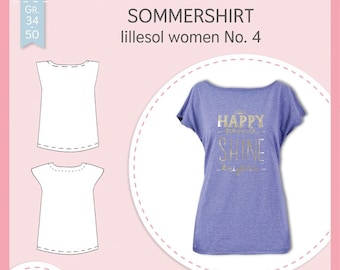 Papier-Schnittmuster Sommershirt lillesol woman No. 4