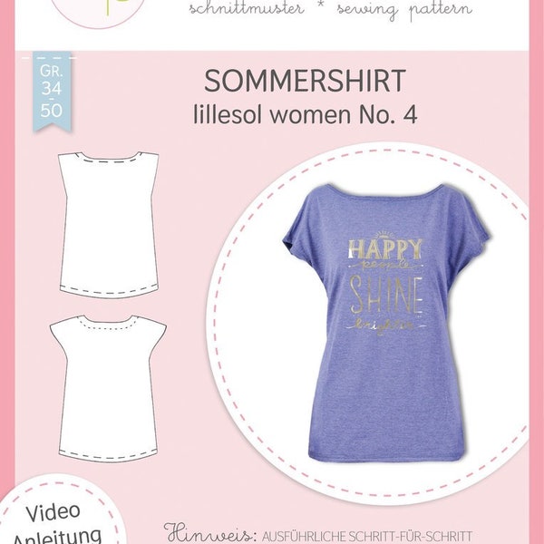 Papier-Schnittmuster Sommershirt lillesol woman No. 4