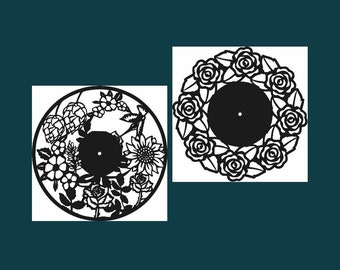 Kwiaty Pliki Dxf Etsy