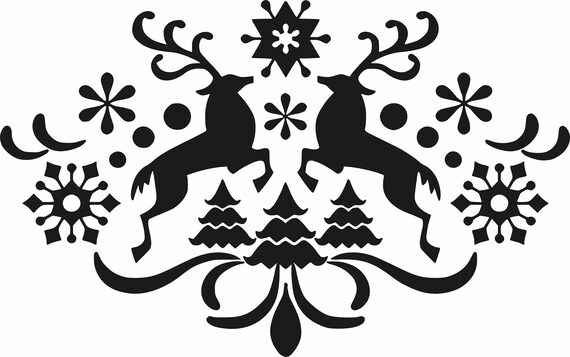 Download Free Holiday Window Decor Dxf Cdr Svg Jpg Ai Xmas Cut File Xmas Etsy SVG DXF Cut File