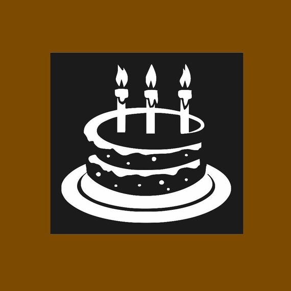 Download Birthday Cake Vector Dxf Cdr Svg Jpg Ai File For Print And Etsy