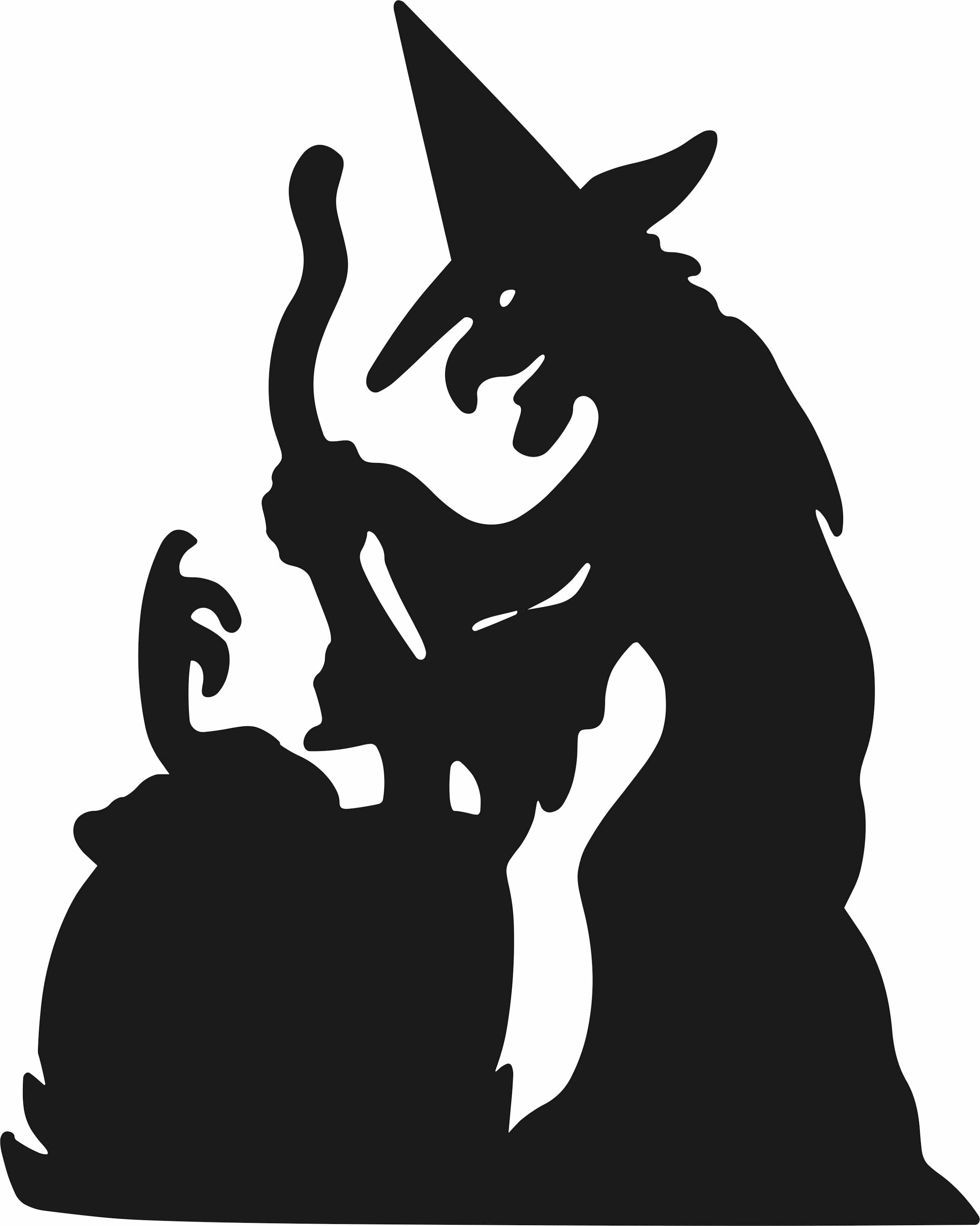 Halloween Witch 10img dxf cdr svg jpg ai. DXF CDR File | Etsy