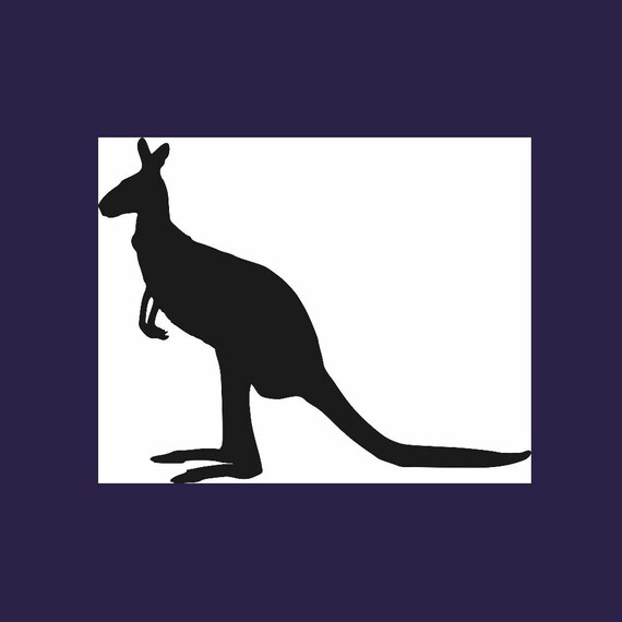 Download Kangaroo Silhouette Kangaroo Art Dxf Cdr Svg Jpg Ai File For Etsy