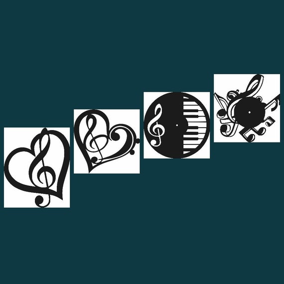 Music Treble Clef Dxf Cdr Svg Jpg Ai Dxf Cdr File Etsy