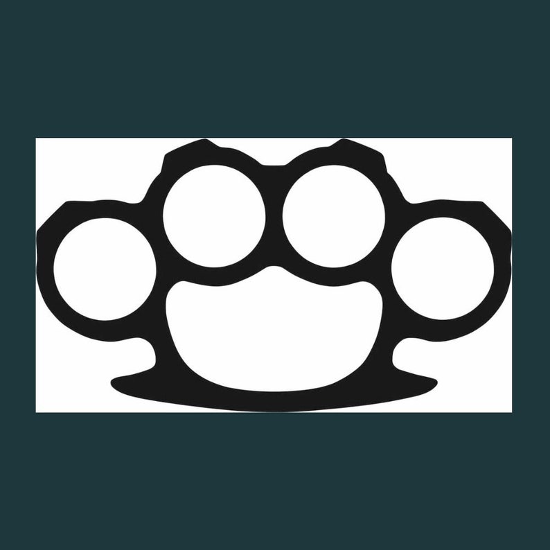 Brass knuckles art Brass knuckles svg file Resin brass knuckles Dxf cdr