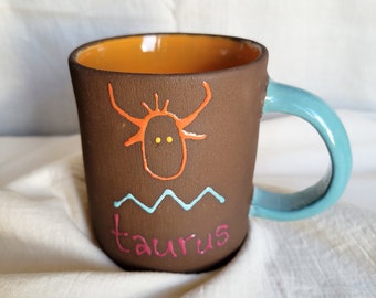 Tasse à café signe du zodiaque, tasse zodiaque taureau, cadeau signe du zodiaque, tasse horoscope taureau, cadeau d'anniversaire taureau, tasse à thé en céramique, tasse astrologie