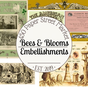 Bees & Blooms Tags, Tucks, Cards, Tabs