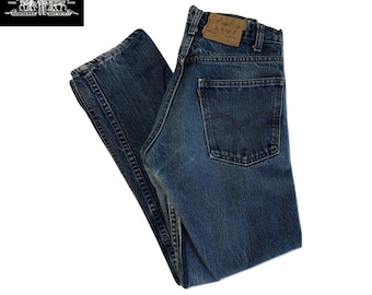 Vintage LEVI'S 70's Orange Label 505 217 Naturally Distressed 29 Waist Jeans