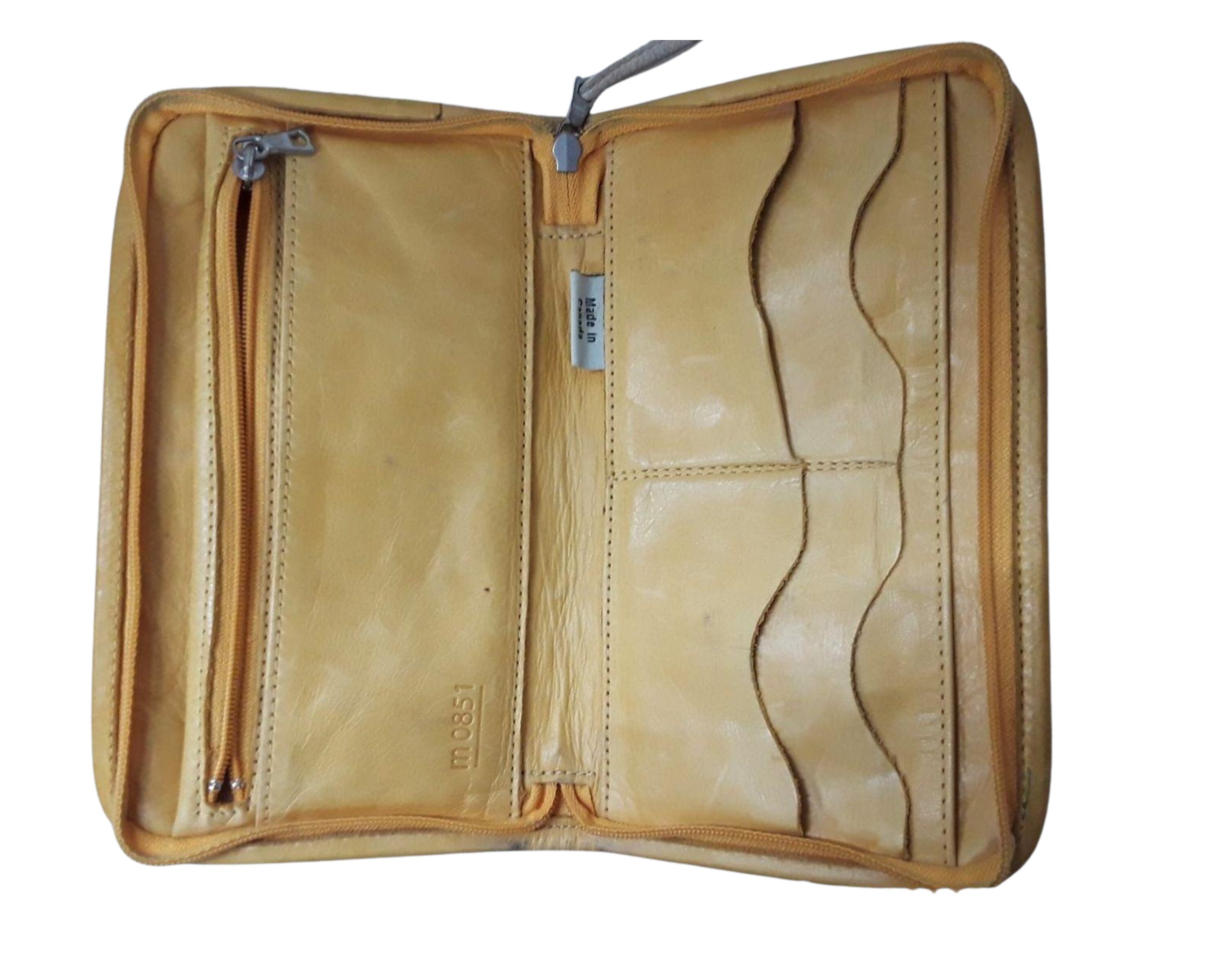 Vintage M0851 Butter Beige Tan Calfskin Leather Crossbody 