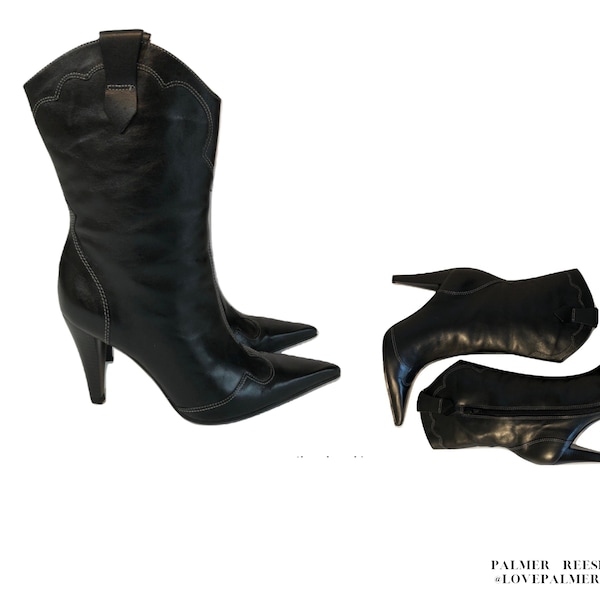 stiletto cowgirl boots