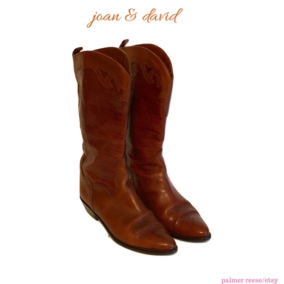 Vintage Joan & David Whiskey Brown Leather and Sna
