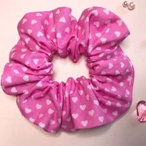 Pink heart scrunchie elastic dance lolita tie ballerina ballet cottagecore  kawaii summer dreamy pretty cute harajuku anime pastel