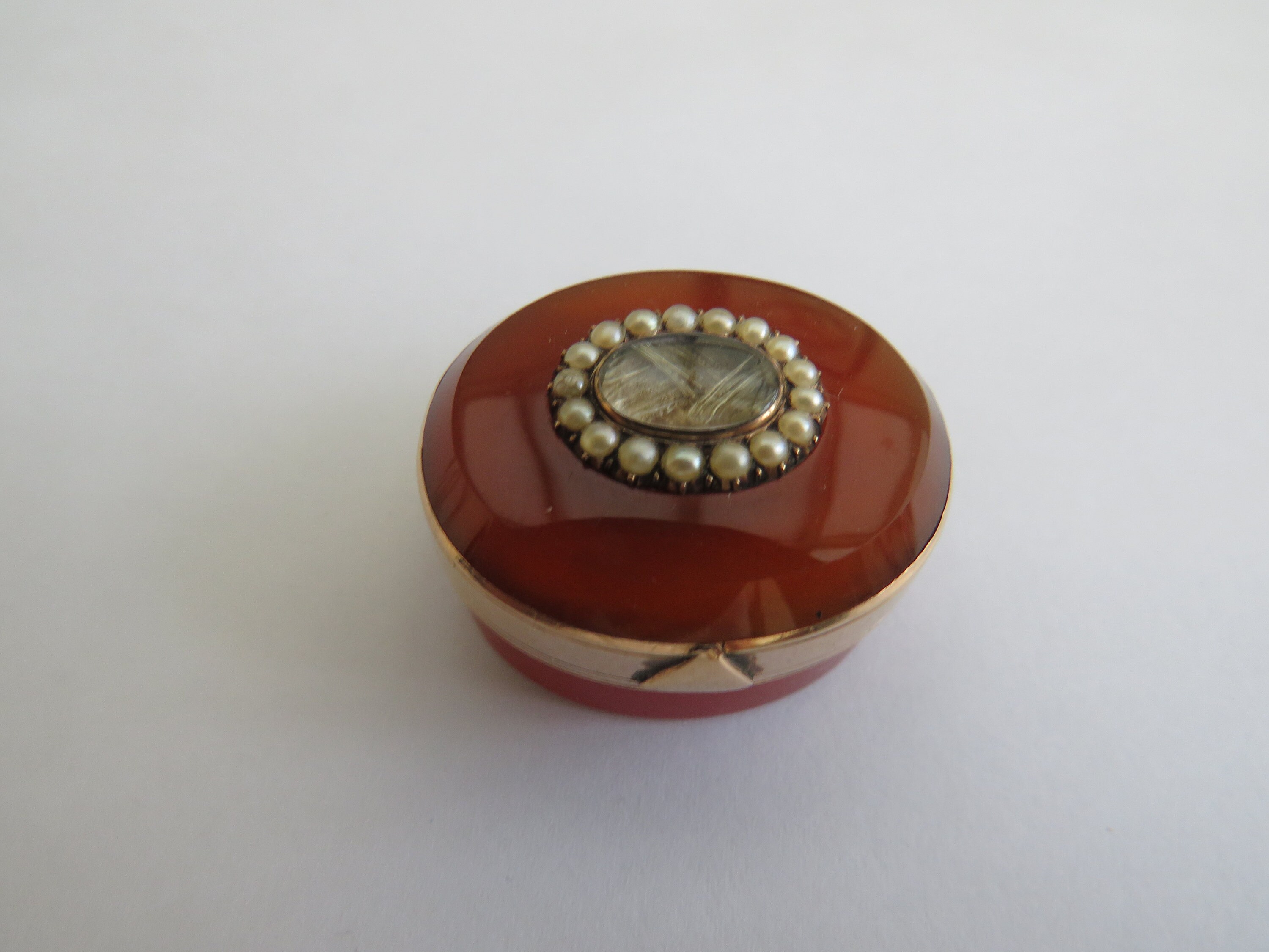 Image of Georgian Gold Carnelian Vinaigrette 1800