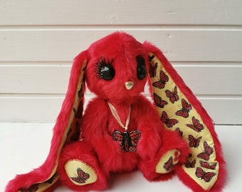 red stuffed bunny