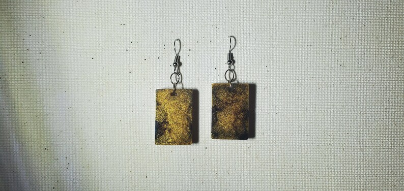 Reputation Inspired Handmade Resin Dangle Earrings