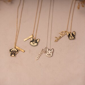 Collier personnalisé portrait d'animal de compagnie, cadeau personnalisé de bijoux d'animal de compagnie pour maman d'animal de compagnie, collier portrait de chien, bijoux commémoratifs d'animal de compagnie, collier personnalisé avec nom d'animal de compagnie image 6