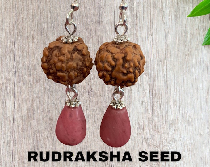 Bijoux macramé, boucles d'oreilles, larmes de job, fil ciré, graines