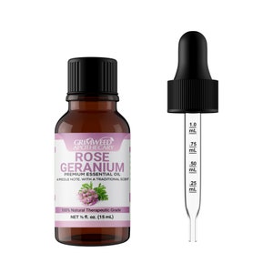 Rose Geranium Essential Oil: 100% Pure Aromatherapy Oil
