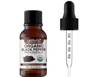 Organic Black Pepper Essential Oil: Spicy Aromatherapy Diffuser