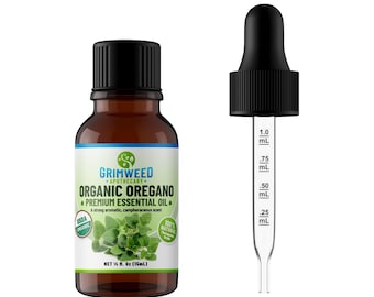 Aceite esencial de orégano orgánico: 100 % puro, grado terapéutico (15 ml)