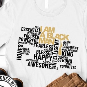 I Am A Black Man svg, Fathers Day svg, Black King svg, Father svg, Brave svg, Dad svg, Husband, Dripping, File for Cricut, Descarga instantánea