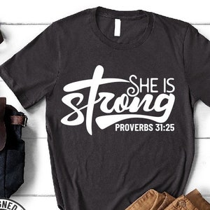 She Is Strong svg, Proverbs 31:25 svg, Religious svg, Prayer, Bible Verse svg, Afro svg, Prayer svg, File for Cricut, Instant download