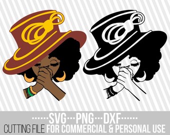 Download Woman With Hat Svg Etsy