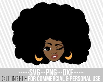 Beauty Afro Queen Svg Layered Crown Svg Black Woman Svg Etsy