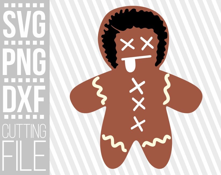 Download Gingerbread Man Svg Cookie Gingerbread Man Svg Natural Hair Afro Man Svg Cuttable Files File For Cricut Silhouette Instant Download