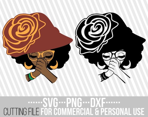 Download Praying Black Lady With Glasses Svg Afro Woman Svg Hat God Etsy