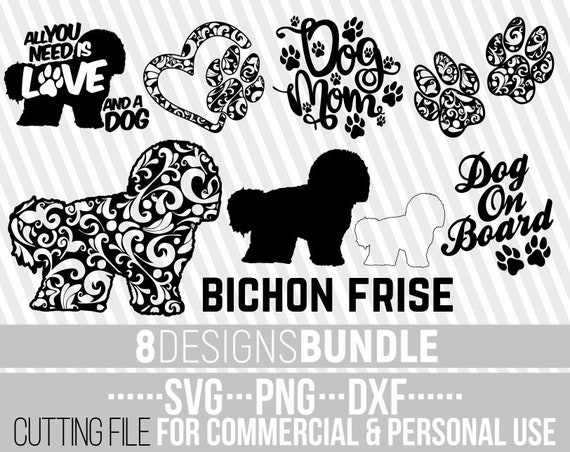 Download 8x Bichon Frise Mandala Bundle Svg Dog Bundle Svg Dog Etsy PSD Mockup Templates