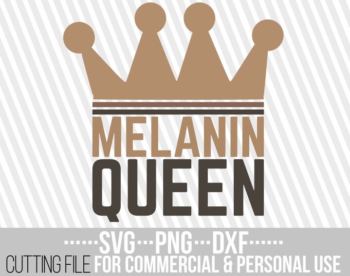 Download Melanin Queen Svg Black Girl Magic Afro Woman Black Woman Crown Dxf Png File For Cricut Vector Silhouette Instant Download