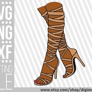 Stilettos svg, Mujer svg, Tacones altos Svg, Sandalias svg, Moda svg, Tacones de aguja svg, Classy svg, Archivo para Cricut, Descarga instantánea