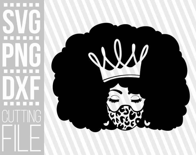 Download Black Girl in Crown svg Melanin svg Afro Woman svg Queen ...