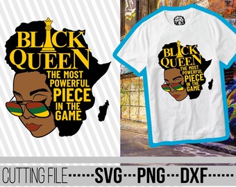 Black Queen svg, Black Women svg, Black History svg, Afro svg, Chess Pieces svg, Chess Queen, Silhouette, Instant download, File for Cricut