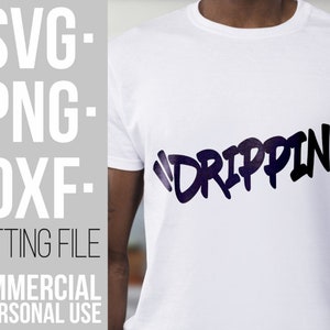 Drippin svg, Afro woman, Melanin, Black Girl Magic, Africa, Black man,Graffiti, Shirt, Silhouette, File for Cricut, Vector, Instant download