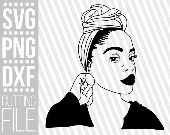 Download Black Woman Svg Afro Girl Svg Headband Svg Sexy Lady Etsy