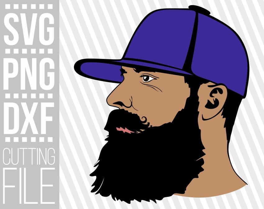 Download Beard Man with cap svg, Hipster svg, Father's day svg, Beard Life, File for Cricut, Vector ...
