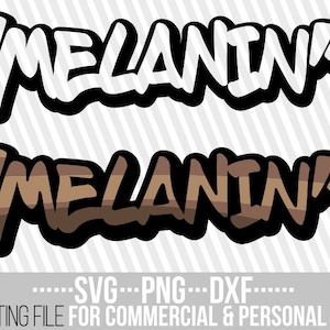 2x Melanin graffiti svg, Black Girl Magic, Afro woman svg, Black woman dxf, File for Cricut, Vector, Silhouette , Instant download, Cuttable
